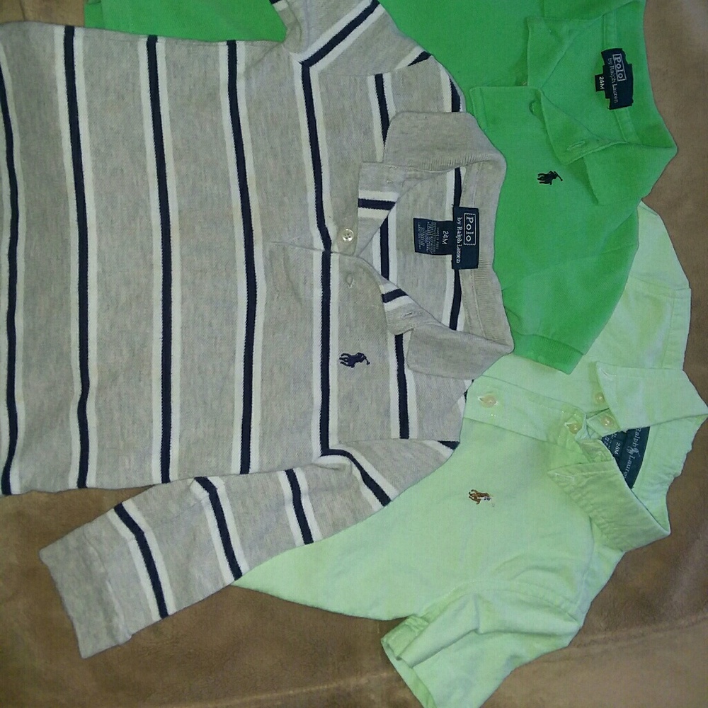 3 Ralph Lauren 24 month polos